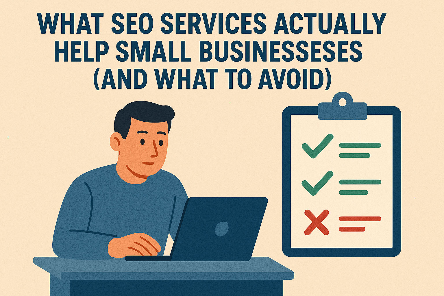 image of seo professional hard at work implementing strategies that actually help